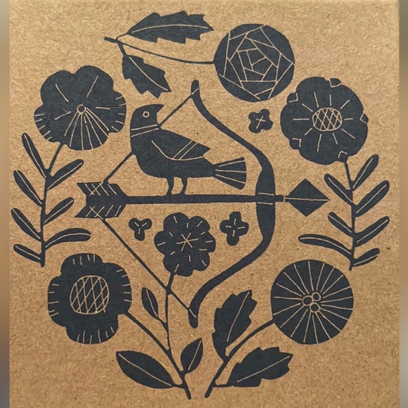 Zodiac…indigo “Aries” round ceramic decorative trinket box in Kraft gift box-NIB - Picture 10 of 16